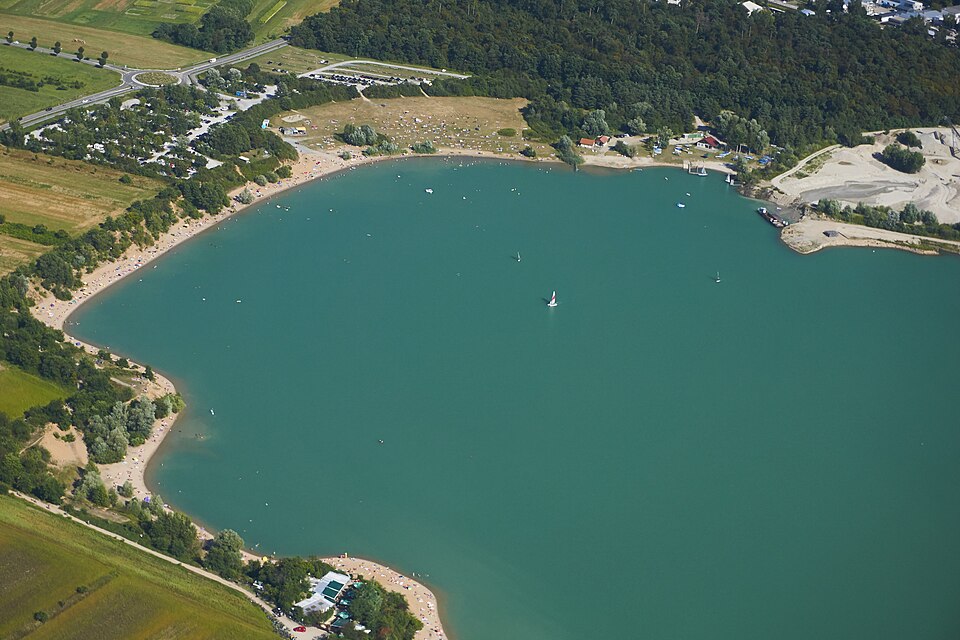 Ein Hotspot für FKK-Anhänger und Naturisten: der Epplesee in Rheinstetten (Baden-Württemberg)